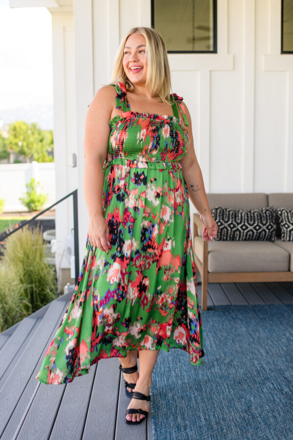 A Little While Longer Dress in Green - Fashion Are Us